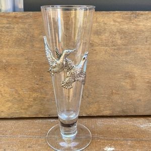 Vintage Arthur Court Geese Pilsner glass